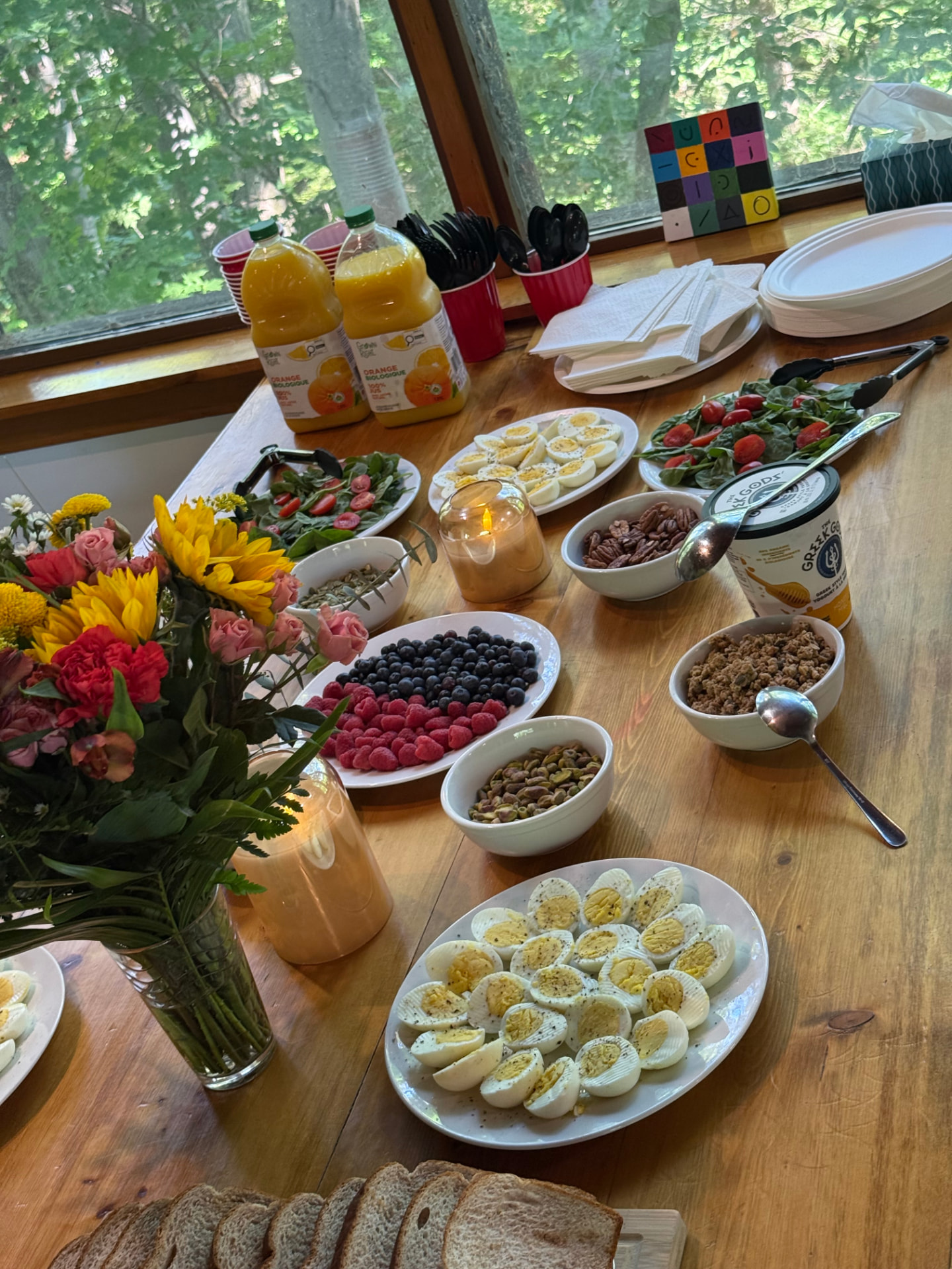 La table du matin, préparée ensemble